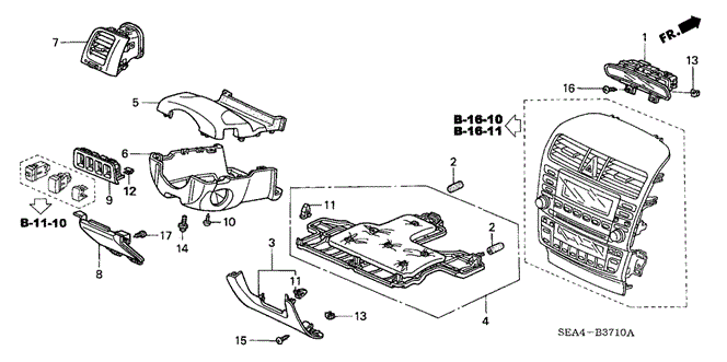 TSX SEDAN INSTRUMENT PANEL GARNISH (DRIVER SIDE)