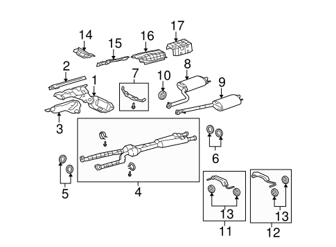 LS460 EXHAUST COMPONENTS 2