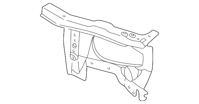 62521-0Z830 Деталь SIDE SUPPORT, LEFT
