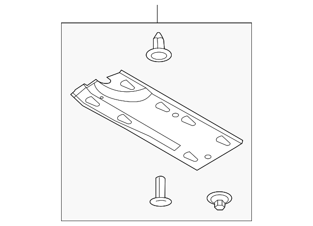 5C5-825-201 Деталь UNDERBODY SHIELD, LEFT