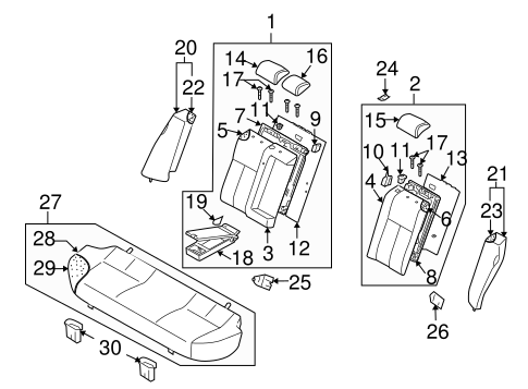 Verona REAR SEAT COMPONENTS