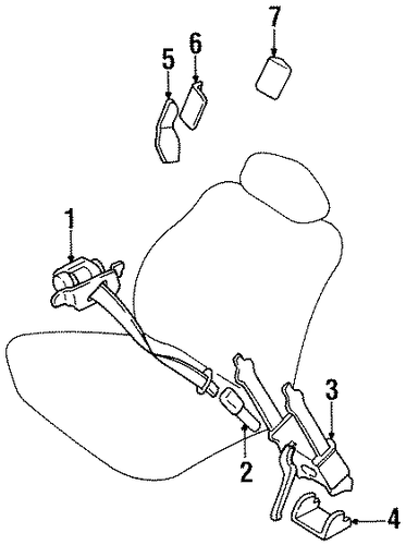 Sephia FRONT SEAT BELTS 3