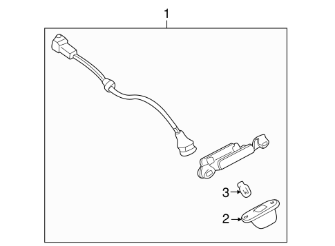 Impreza LICENSE LAMPS