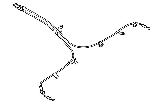 19316531 Деталь PARK BRAKE CABLE, LEFT