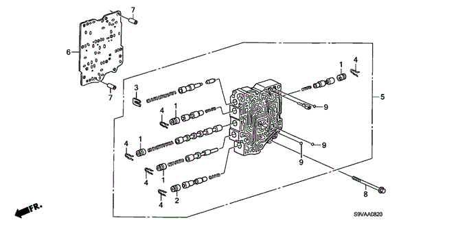 TRANSMISSION - AUTOMATIC/AT SECONDARY BODY for 2008 Honda PILOT #1