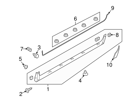 Cube EXTERIOR TRIM - PILLARS