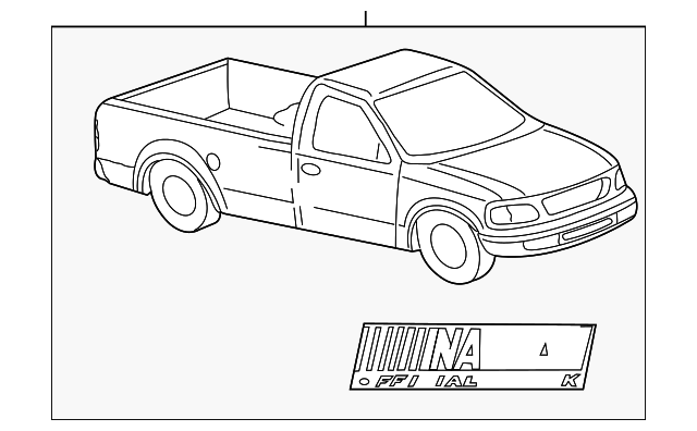 XL3Z1520000BAA Деталь STRIPE TAPE, RIGHT