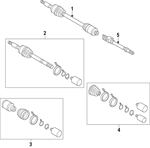 Santa Fe AXLE SHAFTS & JOINTS