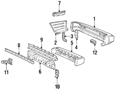 Mirage BUMPER & COMPONENTS - REAR 2