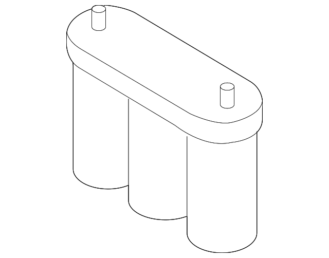 1Q0998105 Деталь BATTERY, LEFT