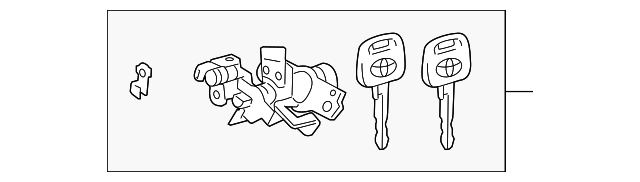 69055-12A40 CYL & KEYS