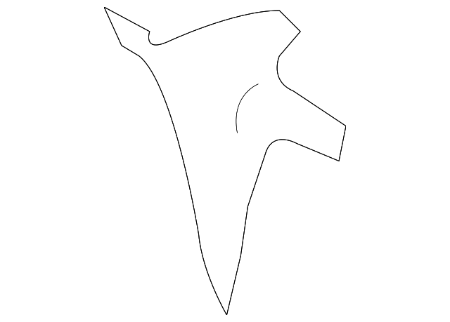41009809528 Деталь BAFFLE, RIGHT