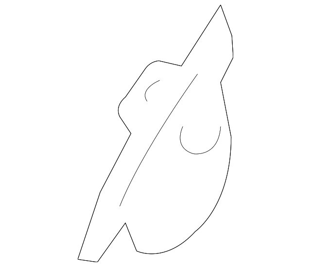 41009809535 Деталь BAFFLE, LEFT
