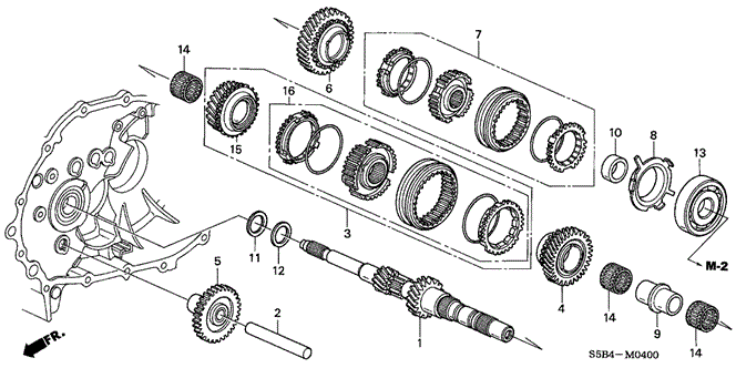 TRANSMISSION - MANUAL/MT MAINSHAFT for 2003 Honda CIVIC HYBRID #1