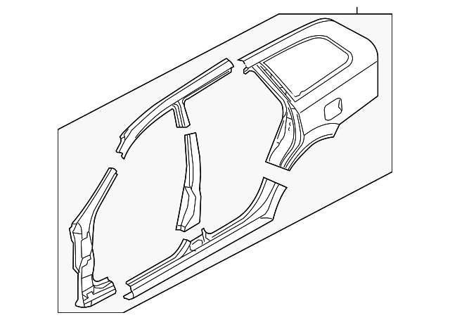 6411185Z22 Деталь UNISIDE PANEL, RIGHT