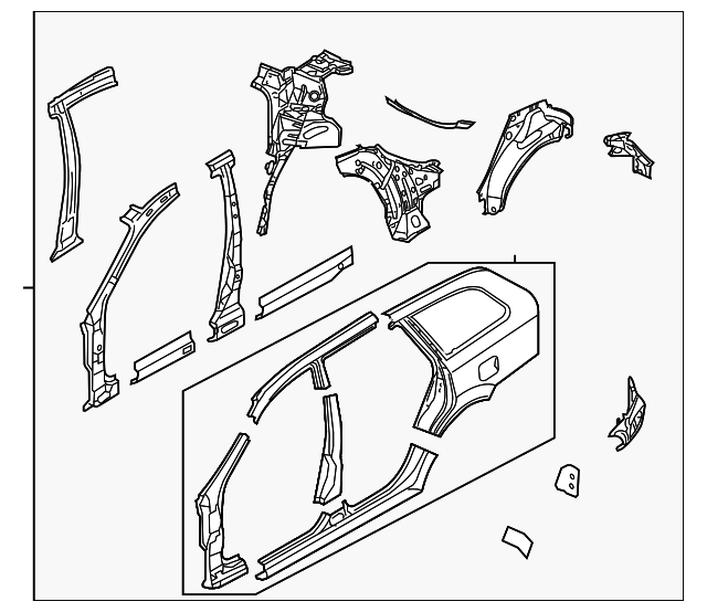 6450085Z21 Деталь UNISIDE ASSY, LEFT