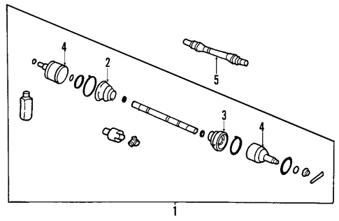 Santa Fe AXLE SHAFTS & JOINTS
