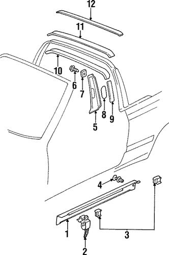 Cabrio INTERIOR TRIM - PILLARS