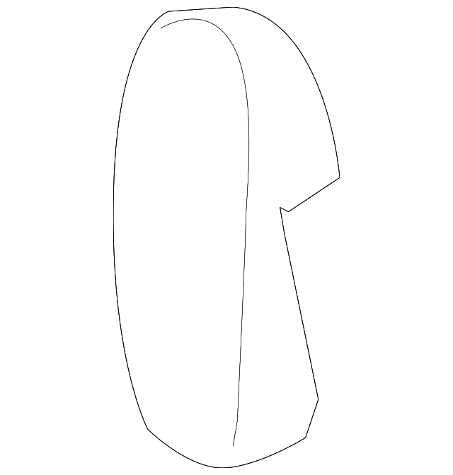 15257724 BELT & RETRACTOR COVER, RIGHT