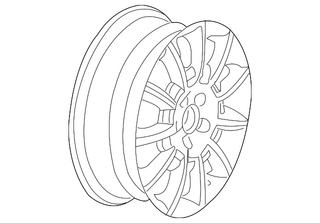 1C0-601-025-T-8Z8 WHEEL, ALLOY