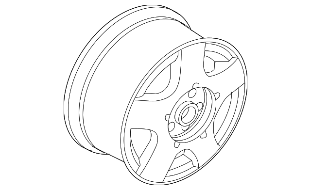 1C0-601-025-P-8Z8 WHEEL, ALLOY