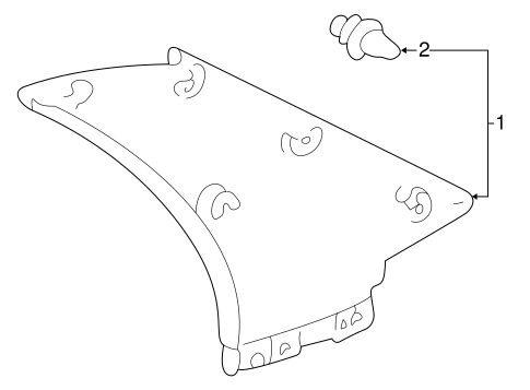 Prius INTERIOR TRIM - QUARTER PANELS