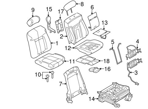 F-150 FRONT SEAT COMPONENTS