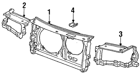 V8 Quattro RADIATOR SUPPORT