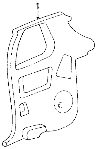 Shadow INTERIOR TRIM - QUARTER PANELS