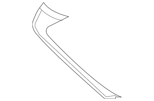 51-49-7-197-153 Деталь SIDE GATE TRIM, LEFT