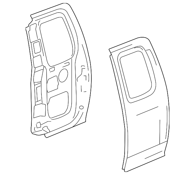 89024112 Деталь DOOR SHELL, RIGHT