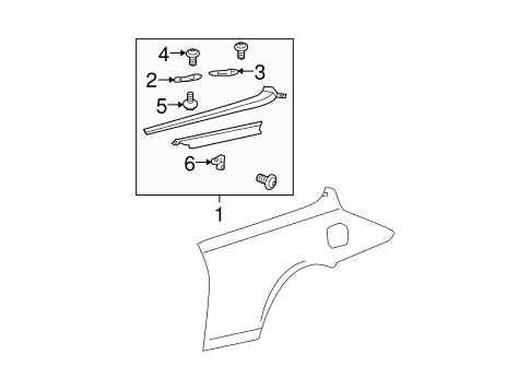 Solara EXTERIOR TRIM - QUARTER PANEL