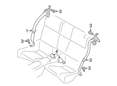 FR-S REAR SEAT BELTS