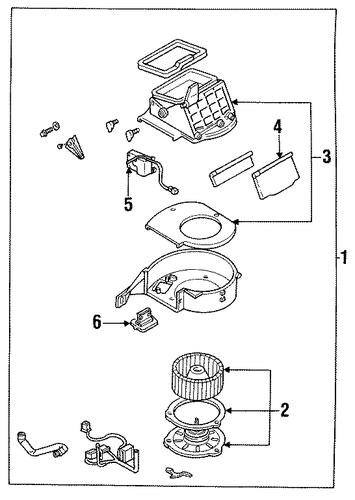 MX-6 BLOWER MOTOR & FAN
