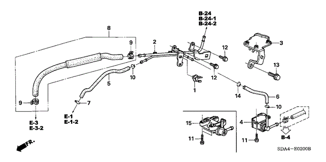 ENGINE/INSTALL PIPE - TUBING (L4) for 2004 Honda ACCORD SEDAN #1