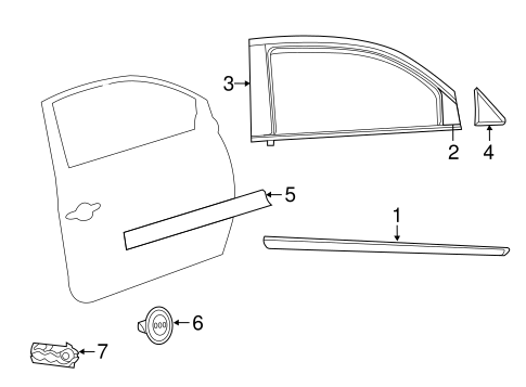500 EXTERIOR TRIM - DOOR