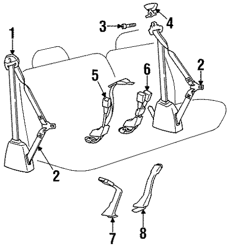 C2500 FRONT SEAT BELTS