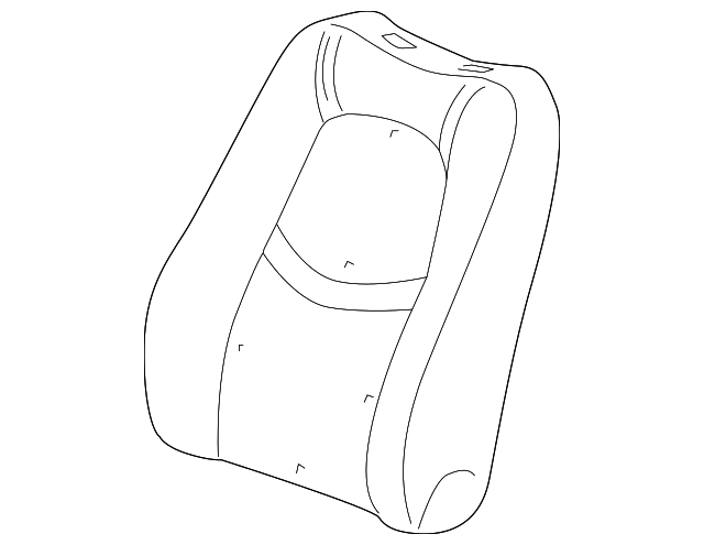 25872633 Деталь SEAT BACK PAD