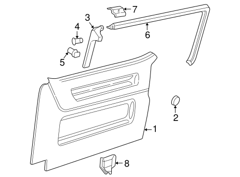 EuroVan INTERIOR TRIM - SIDE DOOR
