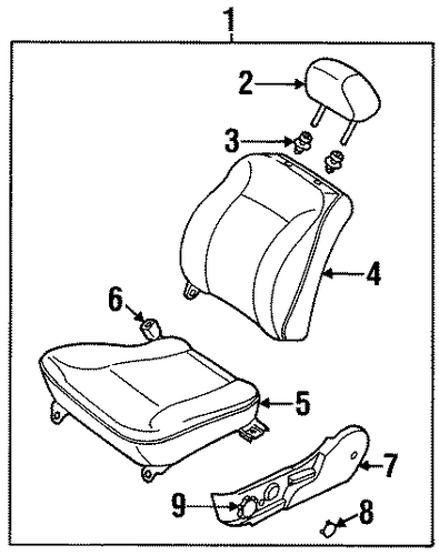 Sephia FRONT SEAT COMPONENTS