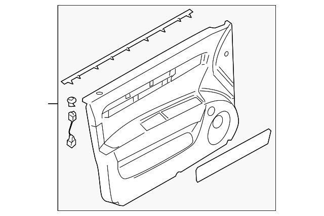8371085ZA0 Деталь DOOR TRIM PANEL, RIGHT