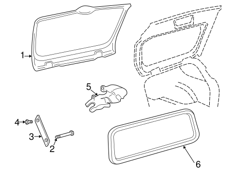 Blazer GLASS - LIFT GATE