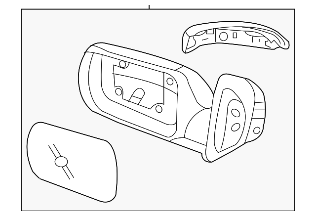 87610-4D910 Деталь MIRROR ASSY, LEFT