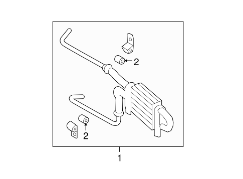 Santa Fe POWER STEERING OIL COOLER
