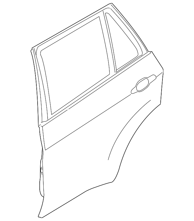41-52-7-198-161 Деталь DOOR SHELL, LEFT