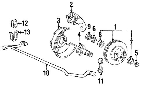 F-150 STABILIZER BAR & COMPONENTS 2
