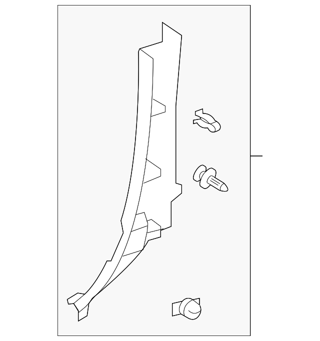 62530-0C040-C0 Деталь LOWER TRIM, RIGHT
