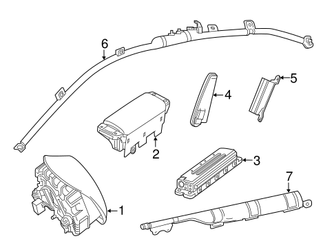 S63 AMG AIR BAG COMPONENTS 2