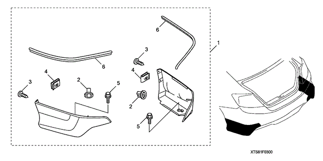ACCESSORIES/REAR UNDER SPOILER (1) for 2013 Honda CIVIC COUPE #1