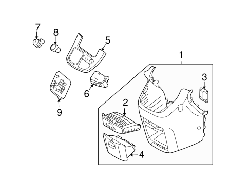 Sedona INSTRUMENT PANEL COMPONENTS